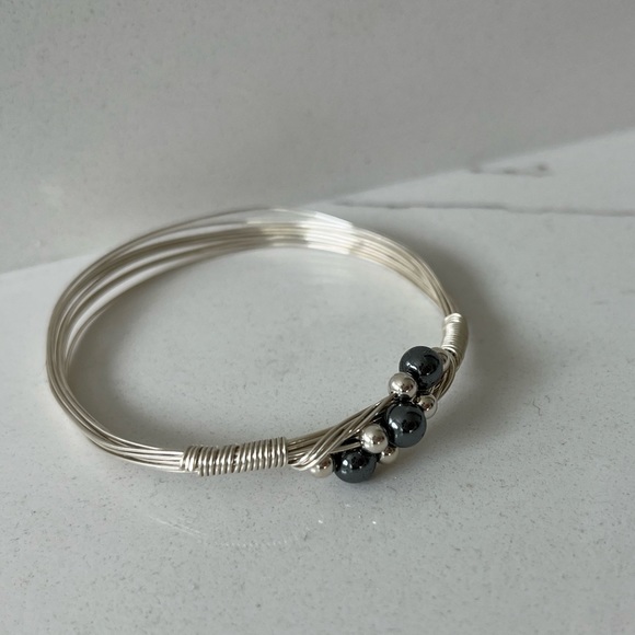 Sterling Silver Wired Accent Bracelet - Picture 1 of 4